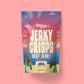 Garlic flavored crispy beef jerky from Hawaii. These Jerky Crisps are made with premium quality beef and are keto-friendly and high in protein, which makes a healthy on-the-go snack.